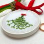 Diy Christmas Mistletoe Decoration/Embroidery Kit, thumbnail 2 of 11