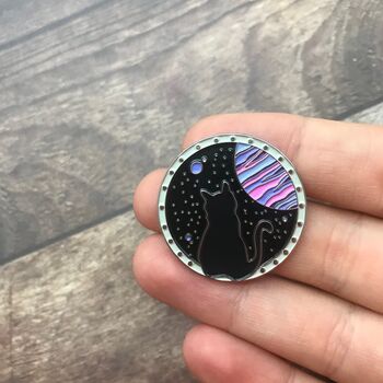 Space Cat Coming Home Enamel Pin, 10 of 10