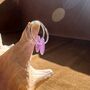 Amethyst Disc Sterling Silver Hoop Earrings, thumbnail 1 of 4