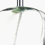 Clear Glass And White Shade Table Lamp, thumbnail 6 of 10