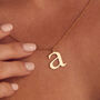 Large Letter Initial Necklace, thumbnail 9 of 9