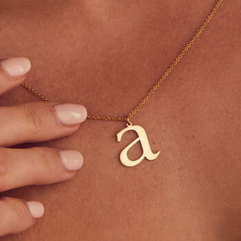 Large Letter Initial Necklace, 9 of 9