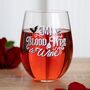 My Blood Type Is Wine Stemless Wine Glass, thumbnail 1 of 2