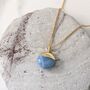 The Orb Blue Opal October Birthstone Necklace, thumbnail 5 of 7