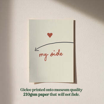 My Side And Your Side Set Of Bedroom Prints, 3 of 11