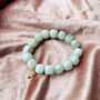 Personalised Chunky Gemstone Bracelet And Initial Charm, thumbnail 4 of 11