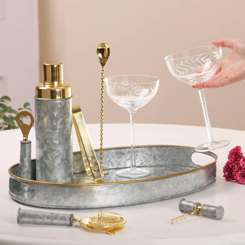 Art Deco Cocktail Making For Two Gift Set By Dibor