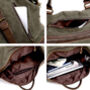 Premium Canvas Holdall With Shoulder Strap, thumbnail 7 of 7