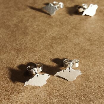 Isle Of Wight Shaped Studs, 2 of 5