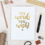 Any Text Here Personalised Gold Foil Notebook, thumbnail 4 of 9