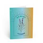 Gemini Zodiac Flower Card, thumbnail 2 of 4