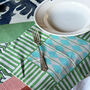 Set Of Four Diamond Linen Napkins, thumbnail 4 of 8