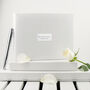 Personalised Luxury White Leather Wedding Guest Book, thumbnail 9 of 12