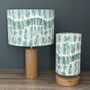 Tidal Mineral Seafoam Blue/Green Cylinder Lampshades, thumbnail 5 of 9