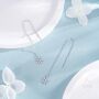 Sterling Silver Snowflake Threader Earrings, thumbnail 7 of 12