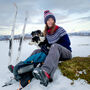 Navy Red Reflective Super Bobble Hat, thumbnail 5 of 6