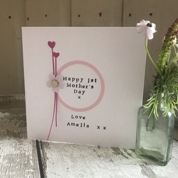 Personalised 1st Mothers Day Circle Card, 4 of 6