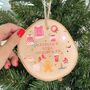 Personalised Girl Christmas Decoration, thumbnail 1 of 2