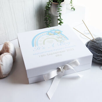 Personalised New Baby Boy Gift Box, 9 of 12