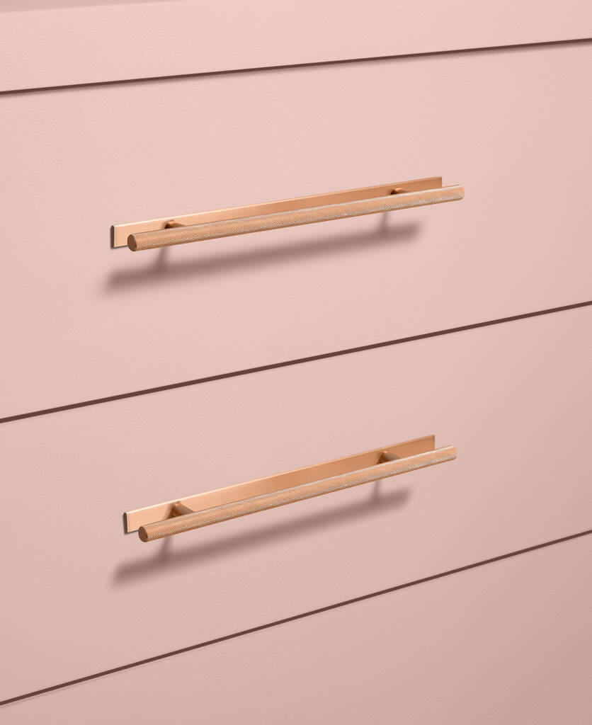 Skyscraper Knurled Handle With Plate By Dowsing & Reynolds