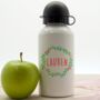 Personalised Kids Wreath Festival Water Bottle, thumbnail 1 of 4