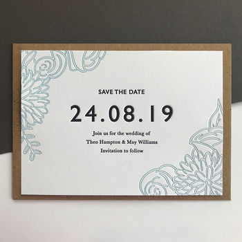 Letterpress Wedding Invitation: Botanica, 5 of 5