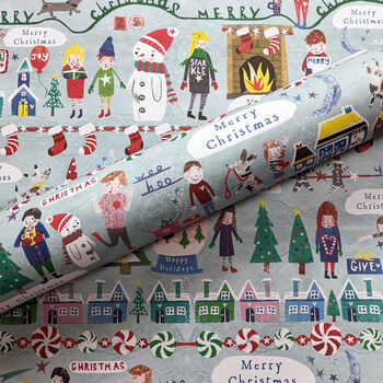 Eco Friendly Merry Christmas Wrapping Paper, 5 of 5