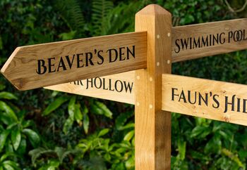 Engraved House Name Driveway Post, 2 of 12