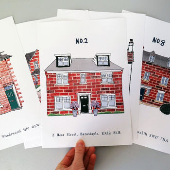Personalised House Illustration Print, 3 of 12