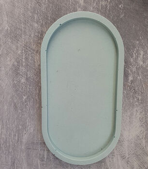 Small Oval Concrete Tray, 4 of 6