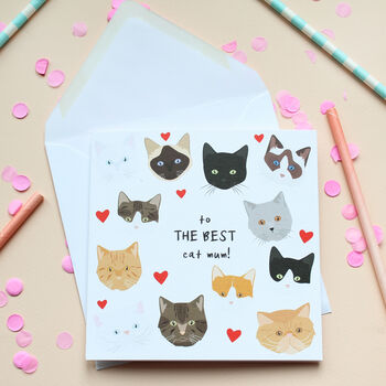 'Best Cat Mum' Or Dad, Father's Day Card, 3 of 3