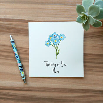 Thinking Of You Forget Me Not Card, 2 of 4