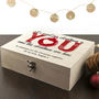 Personalised Romantic Couples Christmas Eve Box, thumbnail 3 of 4