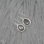 Moss Agate Sterling Silver Earrings, thumbnail 3 of 8