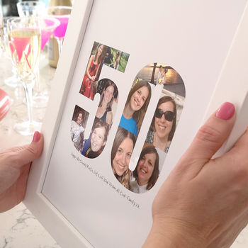 Personalised Birthday Photo Print 30th 40th 50th, 4 of 7