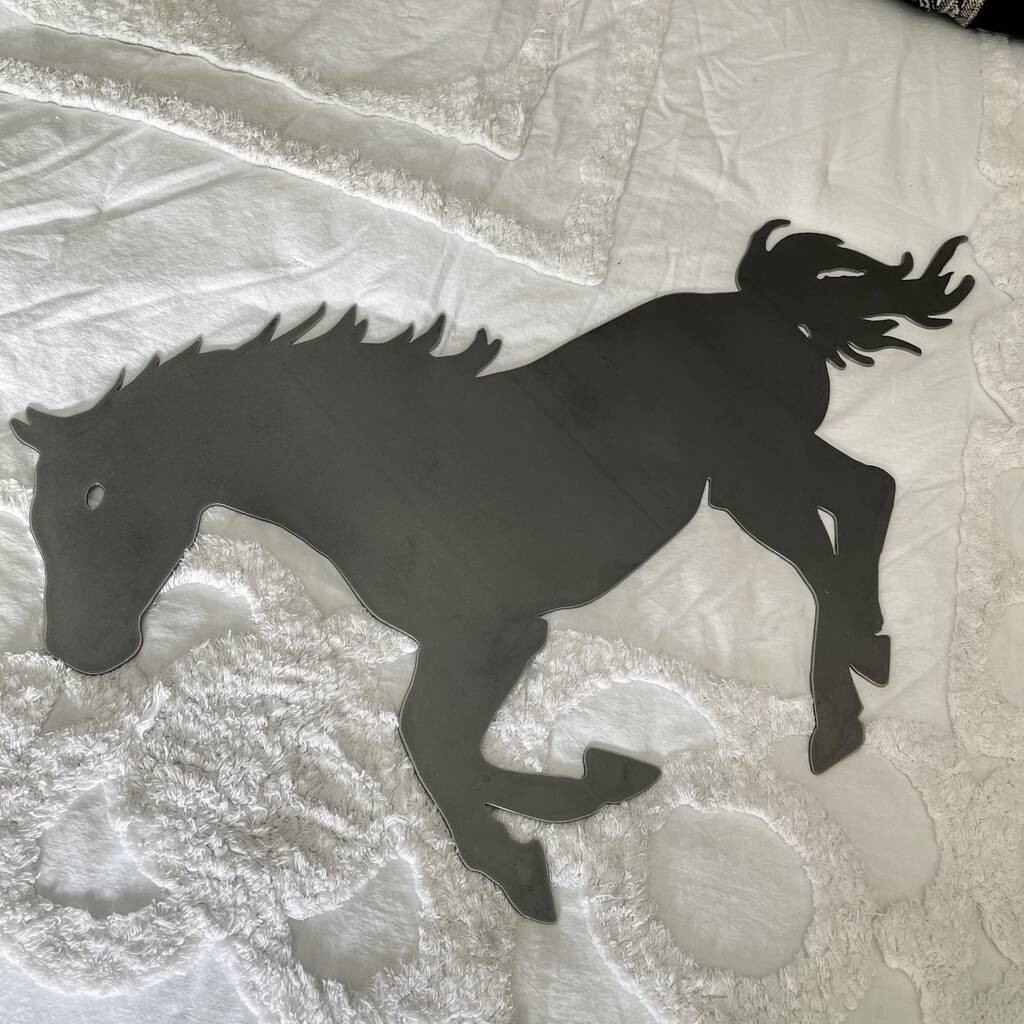 Large Metal Running Horse Wall By Suffolk Style