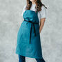 Linen Apron With Pockets Gift For Baker, Chef, Florist, thumbnail 1 of 12