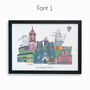 Personalised Bristol Skyline, Landmarks Print, thumbnail 2 of 6