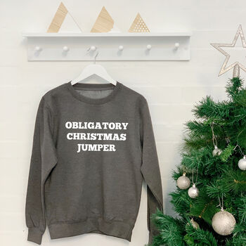 Obligatory Christmas Jumper Unisex Sweatshirt, 2 of 6