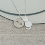 Personalised Silver Plated Cat Necklace, thumbnail 1 of 5