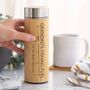Personalised Fishing Fuel Bamboo Flask, thumbnail 6 of 6
