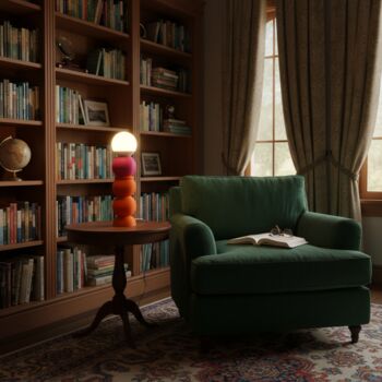 Playful Pop Art Stacked Ball Table Lamp, 4 of 12