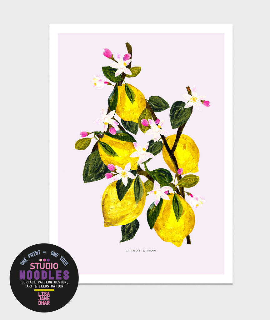 Limon Botanical Eco Print One Print = One Tree By Studio Noodles ...