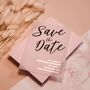 Save The Date Vellum Gold Foil Wedding Invites, thumbnail 8 of 8