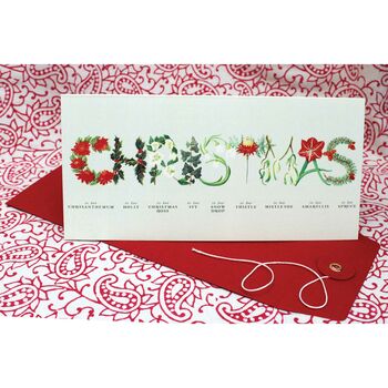 Long Botanical Christmas Card, 2 of 5