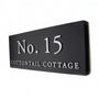 Personalised House Sign With Raised Silver Lettering, thumbnail 5 of 8