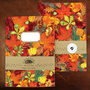 Autumna Fallen Leaves Lined And Plain Notebook Set, thumbnail 4 of 6