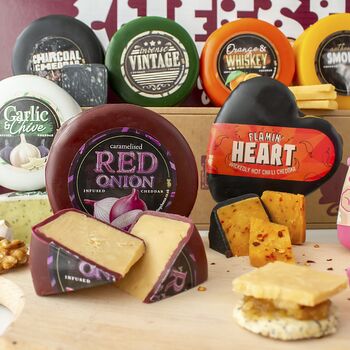 Waxed Cheese Truckle, Chutney And Biscuits Hamper, 6 of 9