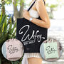 Personalised Wifey Est Bride To Be Pastel Tote Bag, thumbnail 1 of 6
