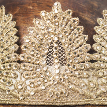 Gilda Children's Gold Embellished Crown, 4 of 5